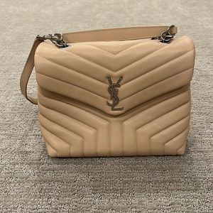 College flap bag in nude